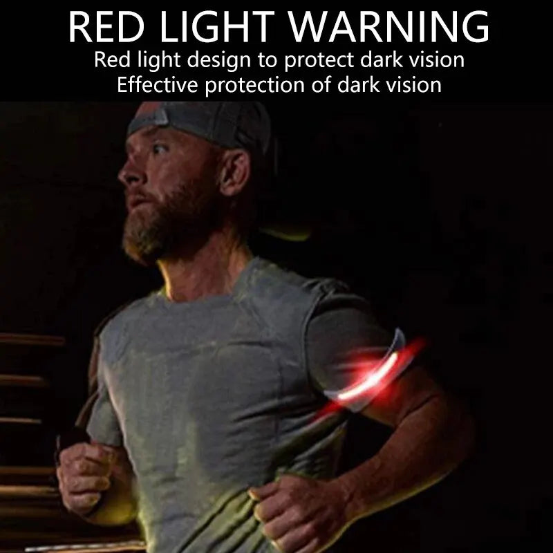 LED Armband Light 500LM Sport Night Running Warning Arm Leg Wristband