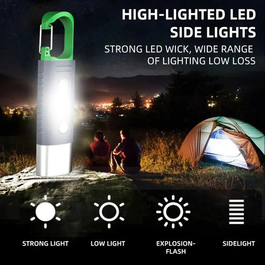 Mini High Power LED Flashlight Camping Flashlight, Waterproof Light, Lampshade