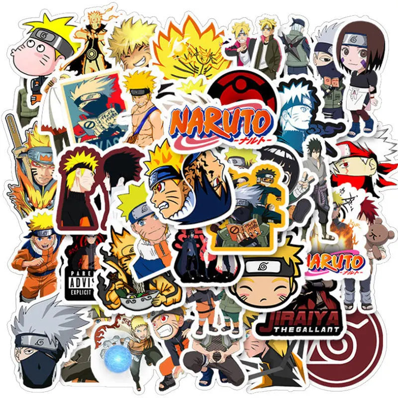 12pcs Cool Naruto Cartoon Stickers Decoration (Random 12pcs in each pack)